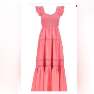 New without tags, LoveShackFancy Chessie Dress, Pink, Size P